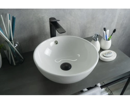 Раковина Gid N9002 51102 накладная белая 38.5x38.5x15