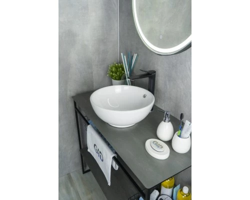 Раковина Gid N9002 51102 накладная белая 38.5x38.5x15