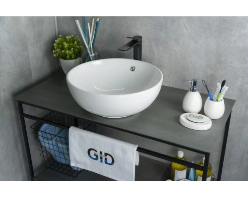 Раковина Gid N9003a 51103 накладная белая 43x43x17.5