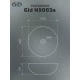 Раковина Gid N9003a 51103 накладная белая 43x43x17.5