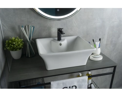 Раковина Gid N9108 51121 накладная белая 49x41x19