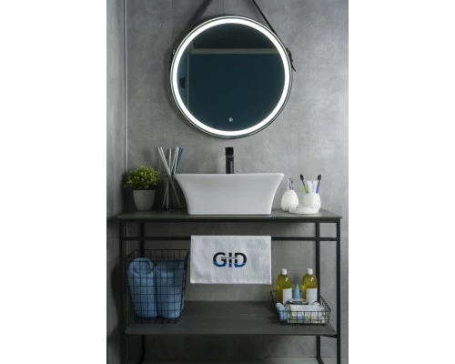 Раковина Gid N9108 51121 накладная белая 49x41x19