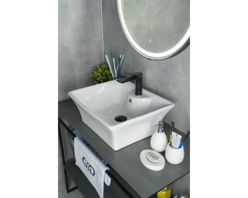 Раковина Gid N9108 51121 накладная белая 49x41x19