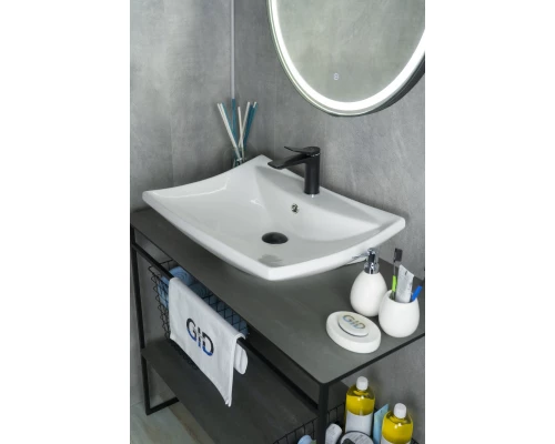 Раковина Gid N9111 51122 накладная белая 60x46x17