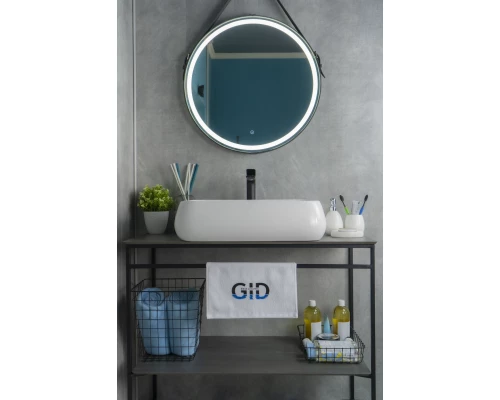 Раковина Gid N9239 51134 накладная белая 60x40x15