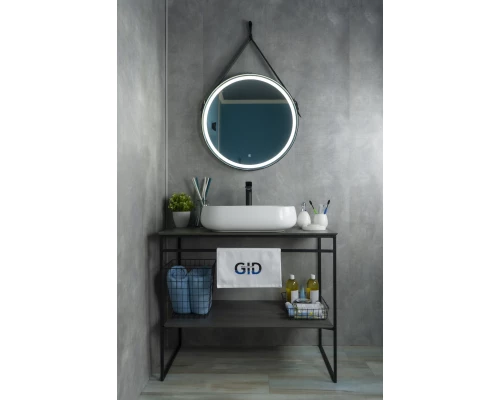 Раковина Gid N9243 51135 накладная белая 56x42x14