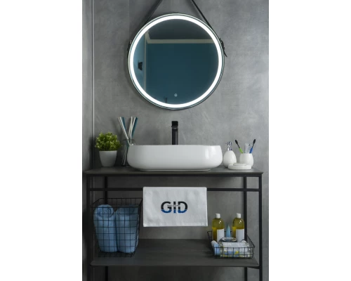 Раковина Gid N9243 51135 накладная белая 56x42x14