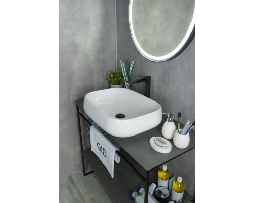 Раковина Gid N9243 51135 накладная белая 56x42x14