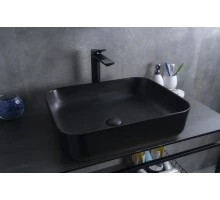 Раковина Gid Bm1304 53350 накладная черная матовая 50x39x13