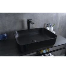 Раковина Gid Bm1304 53350 накладная черная матовая 50x39x13