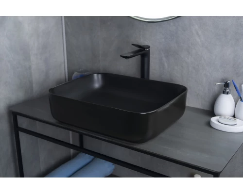 Раковина Gid Bm1304 53350 накладная черная матовая 50x39x13
