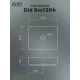 Раковина Gid Bm1304 53350 накладная черная матовая 50x39x13