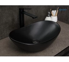 Раковина Gid Bm9133 53352 накладная черная матовая 48x30.5x14.5