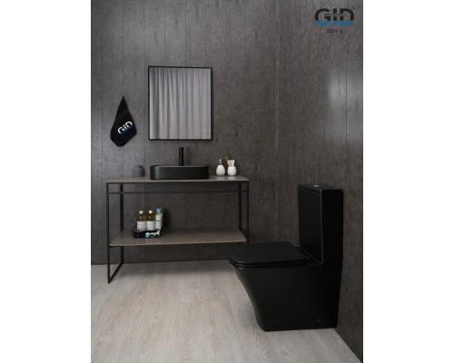 Раковина Gid Bm9550 53364 накладная черная матовая 50x40x11