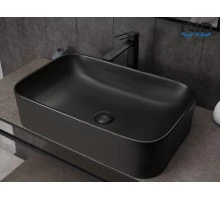 Раковина Gid Bm9599 53366 накладная черная матовая 61x38x15