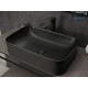 Раковина Gid Bm9599 53366 накладная черная матовая 61x38x15