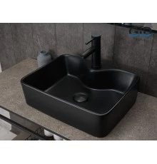 Раковина Gid Bm9091 53373 накладная черная матовая 48x37x13