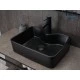 Раковина Gid Bm9091 53373 накладная черная матовая 48x37x13