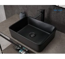 Раковина Gid Bm9103 53374 накладная черная матовая 48x37x13