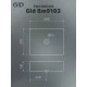 Раковина Gid Bm9103 53374 накладная черная матовая 48x37x13