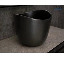 Раковина Gid N9303bg 53378 накладная черная графит 36x36x32
