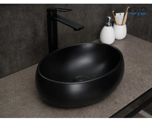 Раковина Gid Bm9030ds 53384 накладная черная матовая 40x30x13.5