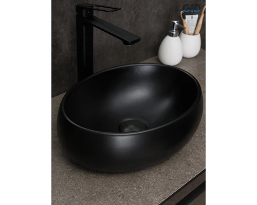 Раковина Gid Bm9030ds 53384 накладная черная матовая 40x30x13.5