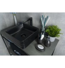 Раковина Gid Bm965 53339 накладная черная матовая 38.5x38.5x13.5
