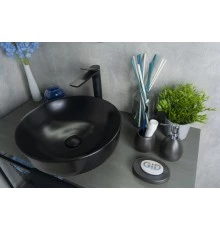 Раковина Gid Nc911 52224 накладная черная матовая 41.5x41.5x13.5