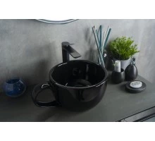 Раковина Gid Nc9077 52230 накладная черная глянцевая 40x30x18