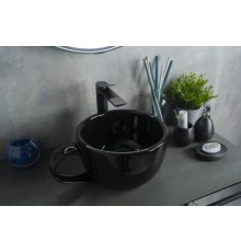 Раковина Gid Nc9077 52230 накладная черная глянцевая 40x30x18