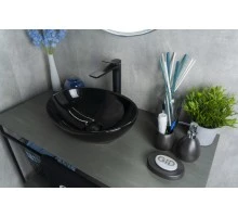 Раковина Gid Nc920 52231 накладная черная глянцевая 41x34x15