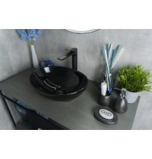 Раковина Gid Nc920 52231 накладная черная глянцевая 41x34x15