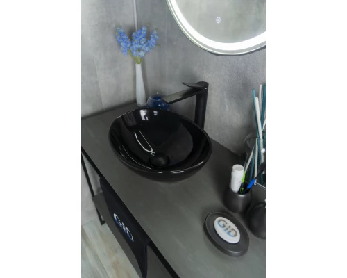 Раковина Gid Nc920 52231 накладная черная глянцевая 41x34x15