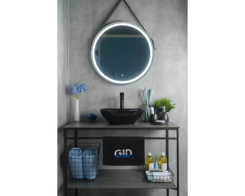 Раковина Gid Nc920 52231 накладная черная глянцевая 41x34x15