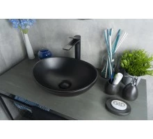 Раковина Gid Nc901 52223 накладная черная матовая 41x34x15