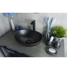 Раковина Gid Nc901 52223 накладная черная матовая 41x34x15