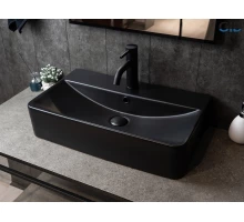 Раковина Gid Bm1344 53361 накладная черная матовая 61x35.5x14