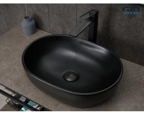 Раковина Gid Bm9026b 53370 накладная черная матовая 48x35x13.5