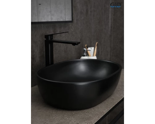 Раковина Gid Bm9026b 53370 накладная черная матовая 48x35x13.5
