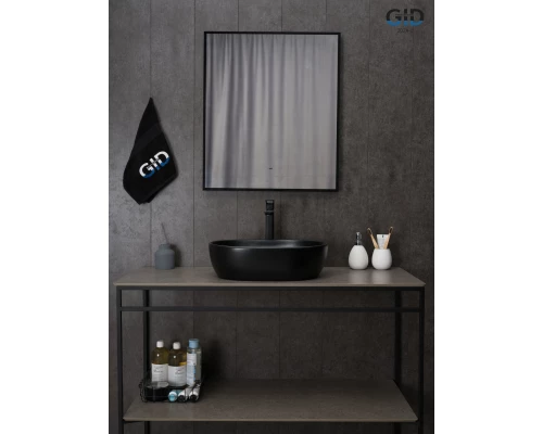 Раковина Gid Bm9026b 53370 накладная черная матовая 48x35x13.5