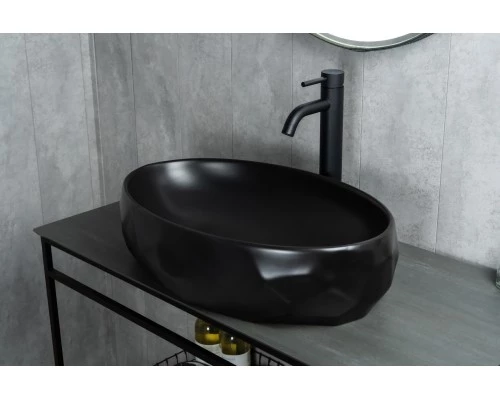 Раковина Gid Bm9030wx 53385 накладная черная матовая 60x40x15