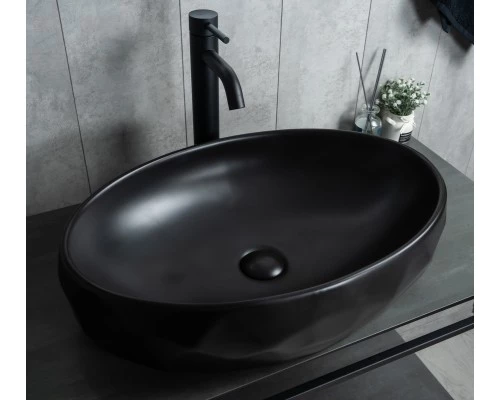 Раковина Gid Bm9030wx 53385 накладная черная матовая 60x40x15