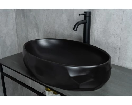 Раковина Gid Bm9030wx 53385 накладная черная матовая 60x40x15