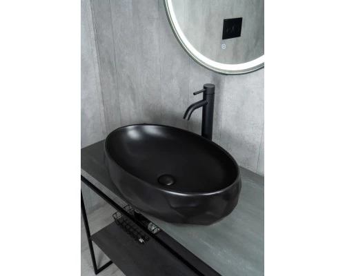 Раковина Gid Bm9030wx 53385 накладная черная матовая 60x40x15