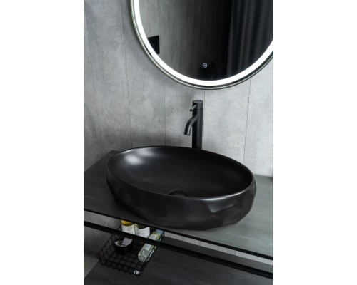 Раковина Gid Bm9030wx 53385 накладная черная матовая 60x40x15