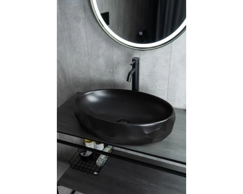 Раковина Gid Bm9030wx 53385 накладная черная матовая 60x40x15