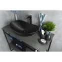 Раковина Gid Bm9811 53337 накладная черная матовая 61x37x15