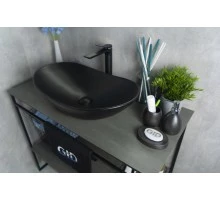 Раковина Gid Bm9811 53337 накладная черная матовая 61x37x15