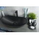 Раковина Gid Bm9811 53337 накладная черная матовая 61x37x15